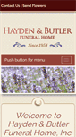 Mobile Screenshot of haydenandbutler.com